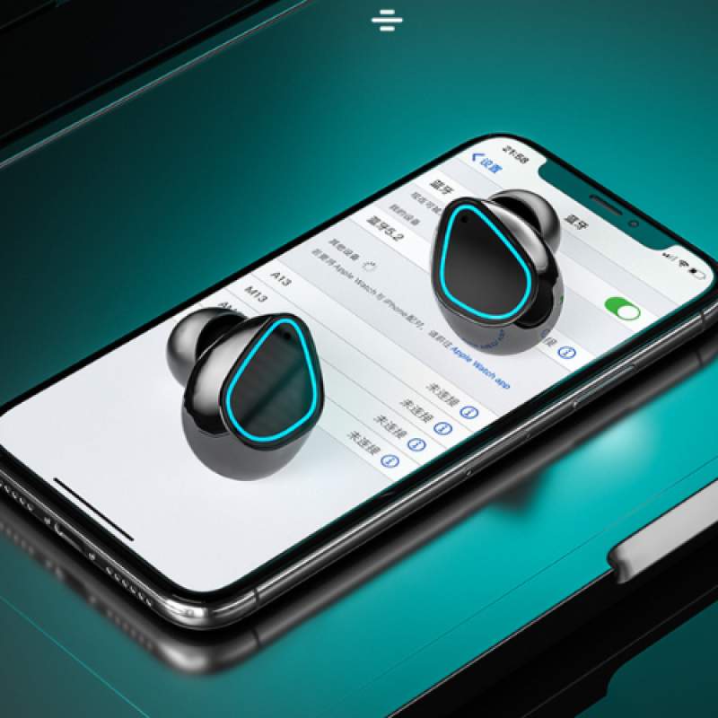 Picture of M30 Pro TWS Bluetooth 5.2 Earphones Stereo Sports Waterproof Earbuds Wireless Headphones HIFI Music Headset with LED Display Charging Box - Black