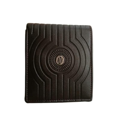 Picture of Premium 100% Genuine Cow Leather Trifold Money Bag For Men Men's High Quality 100% Cow Leather Coin Pocket Black Wallet For Men Elegant And Comfortable Stylish Export Quality Wallets Fashion Vintage Wallet Casual Male Wallet Multi-Card Slot