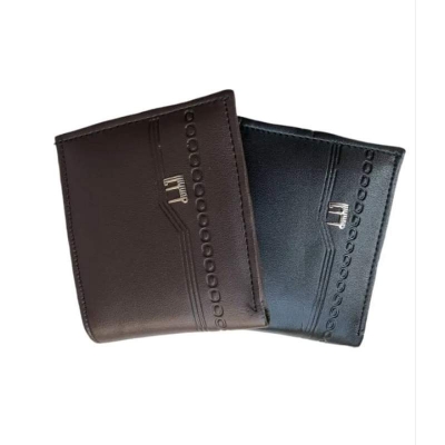 Picture of Premium 100% Genuine Cow Leather Trifold Money Bag For Men Men's High Quality 100% Cow Leather Coin Pocket Black Wallet For Men Elegant And Comfortable Stylish Export Quality Wallets Fashion Vintage Wallet Casual Male Wallet Multi-Card Slot