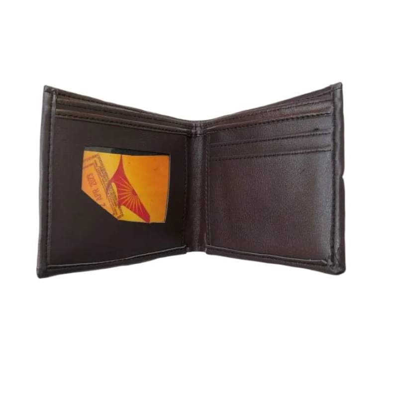 Picture of Premium 100% Genuine Cow Leather Trifold Money Bag For Men Men's High Quality 100% Cow Leather Coin Pocket Black Wallet For Men Elegant And Comfortable Stylish Export Quality Wallets Fashion Vintage Wallet Casual Male Wallet Multi-Card Slot