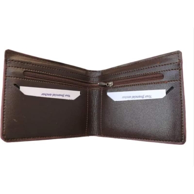 Picture of Premium 100% Genuine Cow Leather Trifold Money Bag For Men Men's High Quality 100% Cow Leather Coin Pocket Black Wallet For Men Elegant And Comfortable Stylish Export Quality Wallets Fashion Vintage Wallet Casual Male Wallet Multi-Card Slot