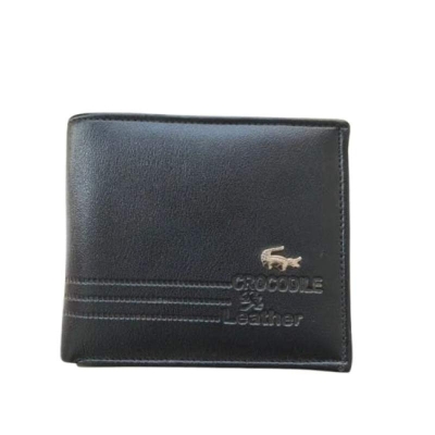 Picture of Premium 100% Genuine Cow Leather Trifold Money Bag For Men Men's High Quality 100% Cow Leather Coin Pocket Black Wallet For Men Elegant And Comfortable Stylish Export Quality Wallets Fashion Vintage Wallet Casual Male Wallet Multi-Card Slot