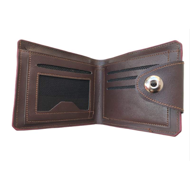 Picture of Men's Wallet Money Bag Leather Short Wallet Fashion Vintage Wallet Casual Male Wallet Multi-card Soft Purse Multi-function Purse Two Color