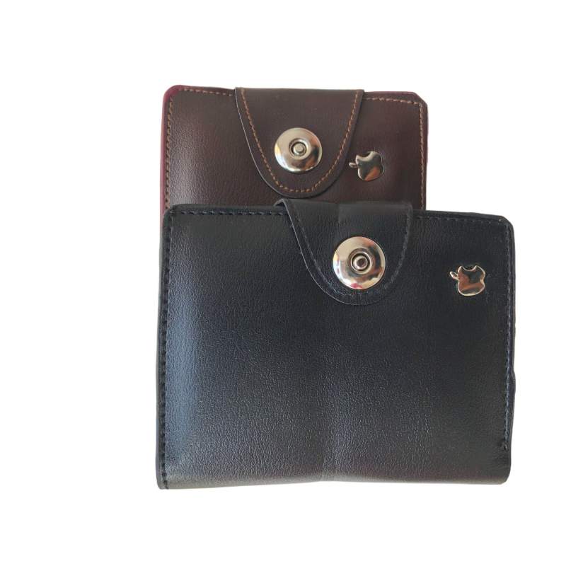 Picture of Men's Wallet Money Bag Leather Short Wallet Fashion Vintage Wallet Casual Male Wallet Multi-card Soft Purse Multi-function Purse Two Color
