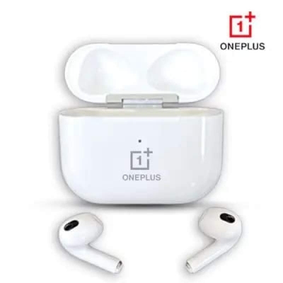 Picture of Oneplus Airairpods Pro Wireless TWS Earbuds One plus Airbuds - Wireless Earbuds-Gamming Earbuds-Super Stereo-Supe Bass-by Clean Teck - White