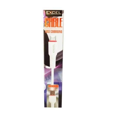 Picture of Excel cable 18W charger cable Fast data cable - charging cable Type-B - White