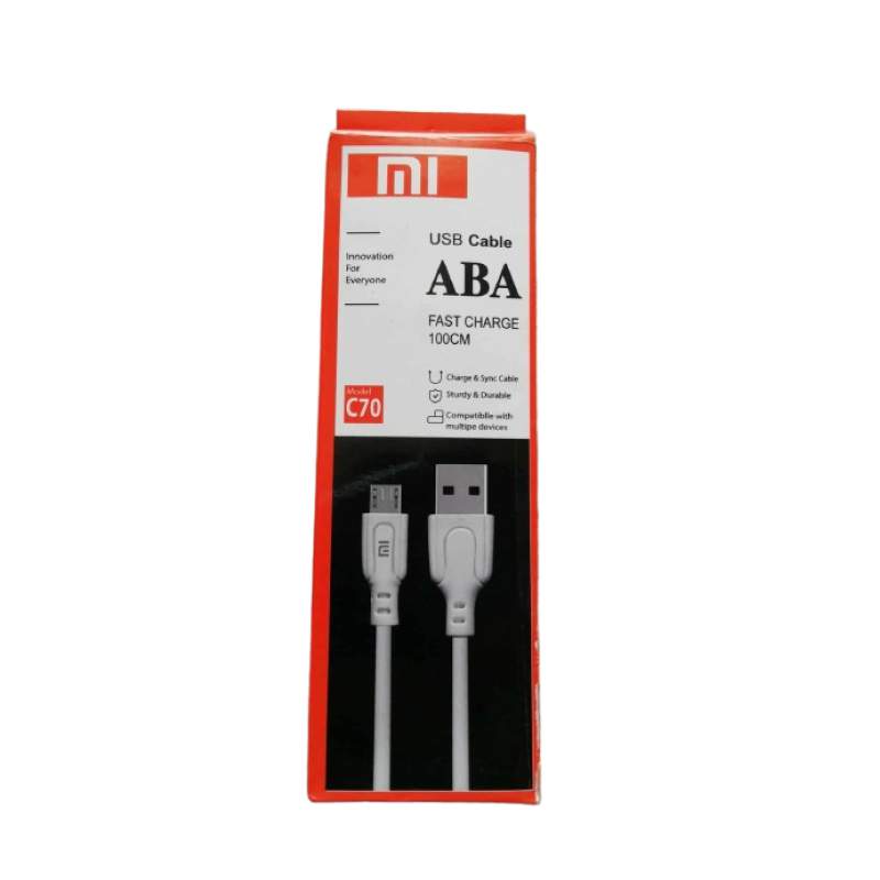 Picture of Micro USB Cable 5A Super Charging For Samsung, Xiaomi ,vivo,realme Andriod Mobile Phone Fast Charger Wire Usb Data Cords Typ-B - White