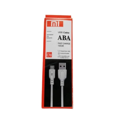 Picture of Micro USB Cable 5A Super Charging For Samsung, Xiaomi ,vivo,realme Andriod Mobile Phone Fast Charger Wire Usb Data Cords Typ-B - White