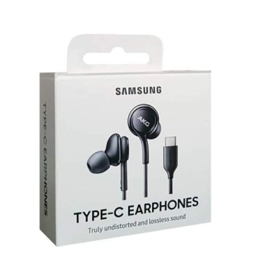 Picture of Type c earphone Samsung AKG Wired Headphone With Microphone Type c headphone - Black
