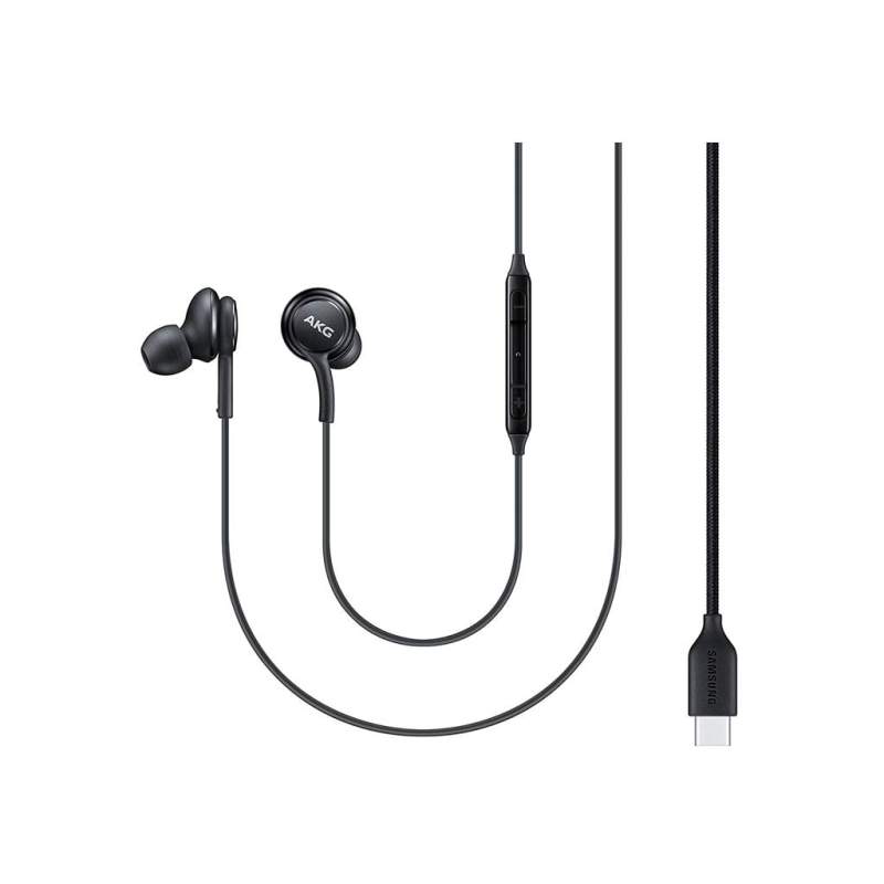 Picture of Type c earphone Samsung AKG Wired Headphone With Microphone Type c headphone - Black