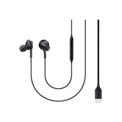 Picture of Type c earphone Samsung AKG Wired Headphone With Microphone Type c headphone - Black