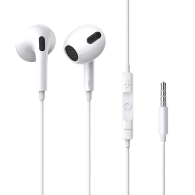 Picture of 3.5mm Super bass In-ear earpiece earphones for all brands Compatible with Vivo Samsung Huawei Xiaomi OPPO Symphony Walton High-Quality In-ear Earphone for Vivo - White