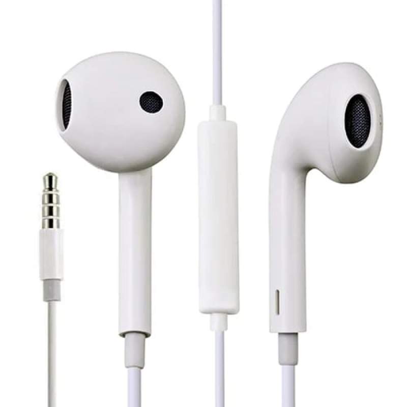 Picture of 3.5mm Super bass In-ear earpiece earphones for all brands Compatible with Vivo Samsung Huawei Xiaomi OPPO Symphony Walton High-Quality In-ear Earphone for Vivo - White