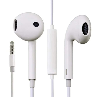 Picture of 3.5mm Super bass In-ear earpiece earphones for all brands Compatible with Vivo Samsung Huawei Xiaomi OPPO Symphony Walton High-Quality In-ear Earphone for Vivo - White