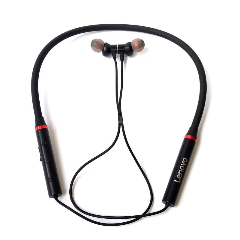 Picture of Lenovo HE05X Wireless Bluetooth 5.0 Neckband Headphones IPX5 Waterproof 8H Playtime - Black