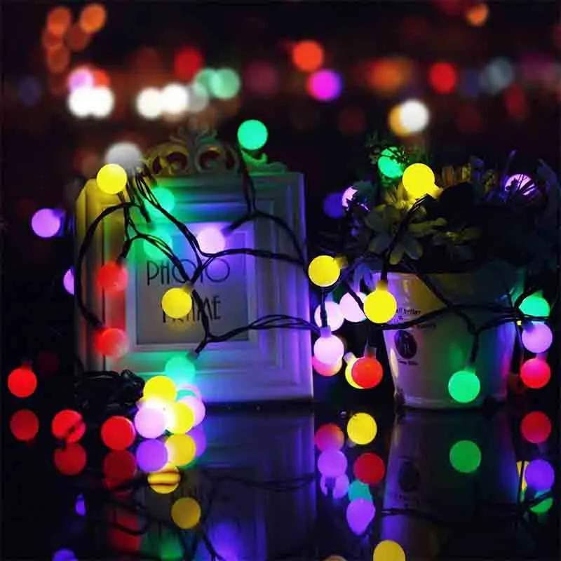 Picture of LED Decoration Light 28 Pieces Warm White snow Ball Fairy Lights - Room Decoration Light - Multicolor