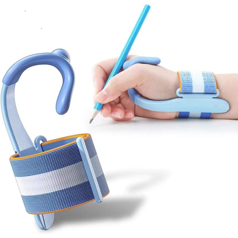 Picture of Manthan Pencil Gripper for Kids, Blue Pencil Holder for Kids, Writing Supplies, Ergonomic Pencil Holding Grip for Youngsters, Handwriting Aid Tool for School and Home Use - Multicolor
