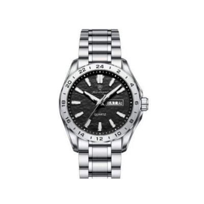 Picture of POEDAGAR 683 Watch for Man - Silver Black - Black