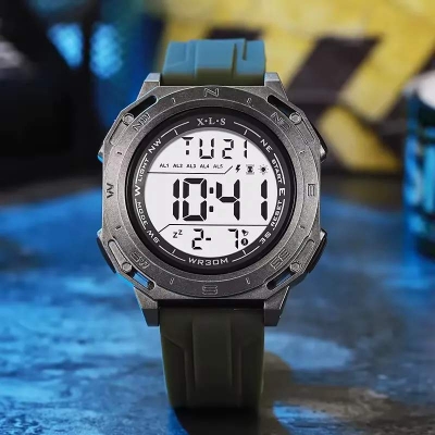 Picture of 2026 New Model Rubber Strap 50mm Digital Chronograph Alarm Sports Watch for Men