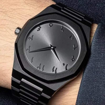 Picture of New Black Arabic aura watch - Black