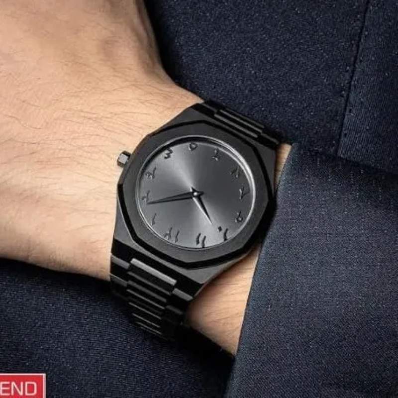 Picture of New Black Arabic aura watch - Black