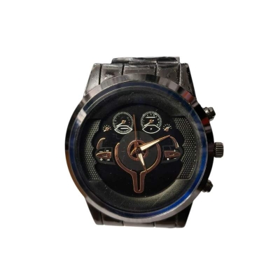 Picture of Watches for Men Stainless Steel Watch Luxury Watch - Black