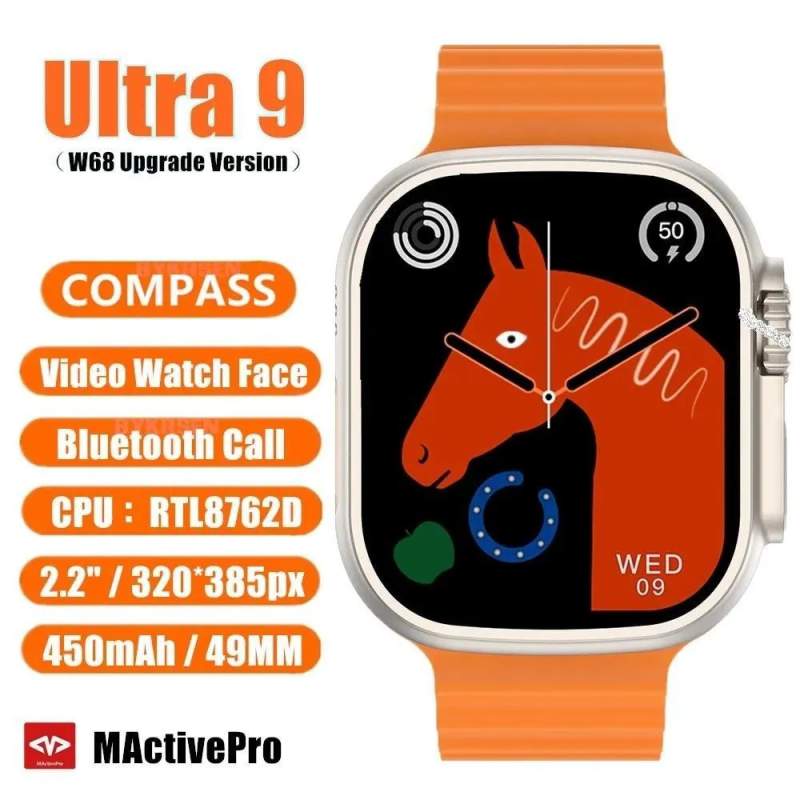 Picture of Smartwatch Ultra 9 Plus Serie 9, 49mm, Monitoramento De Saude, Assistente De Voz, Prata - Multicolor