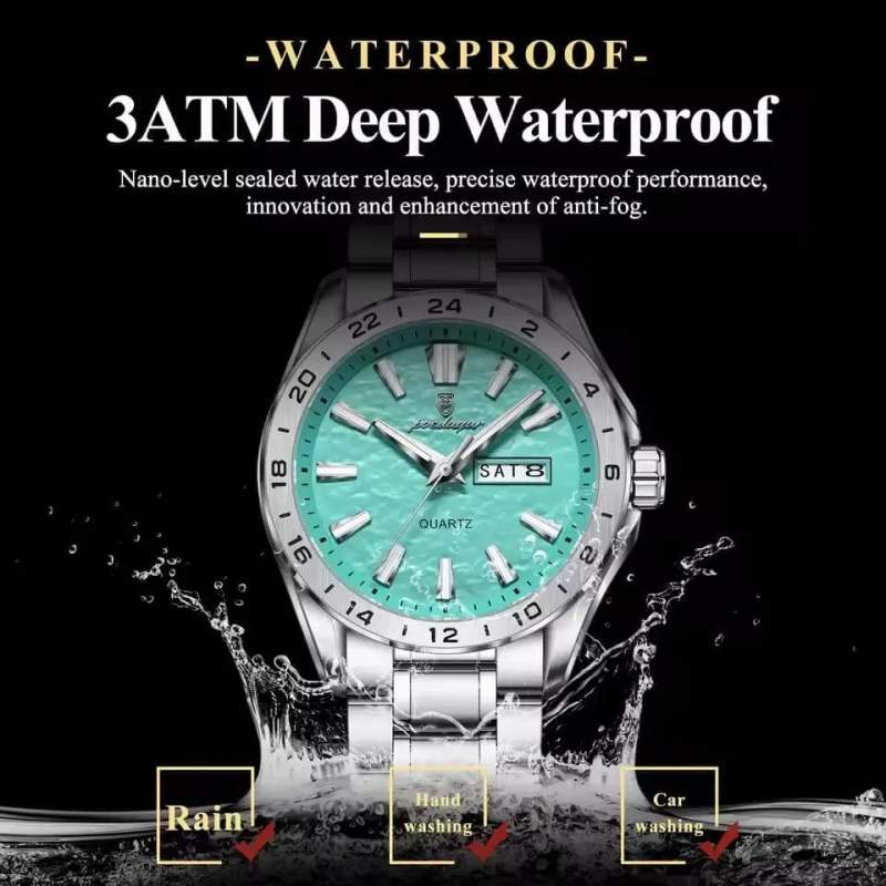 Picture of Men’s Luxury Quartz Watch Stainless Steel Strap with Date Display – Premium Stylish Design - Multicolor