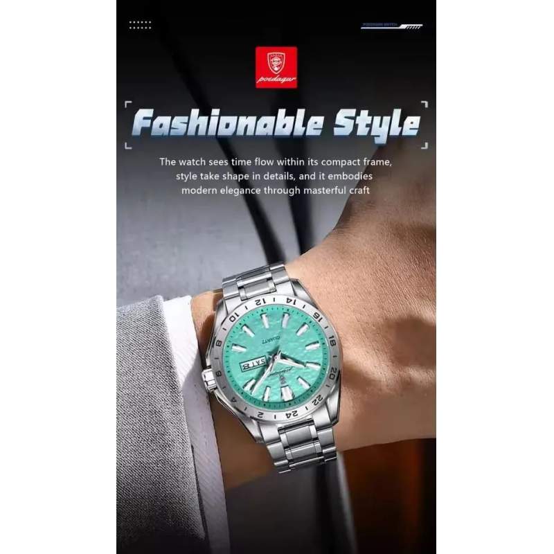 Picture of Men’s Luxury Quartz Watch Stainless Steel Strap with Date Display – Premium Stylish Design - Multicolor
