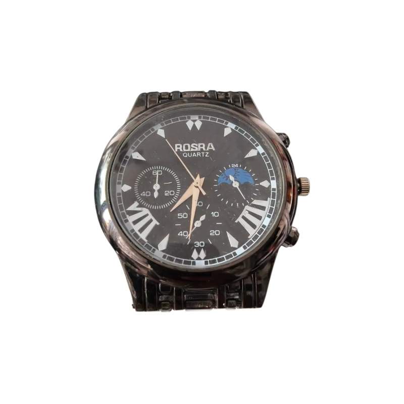 Picture of Watches for Men Stainless Steel Watch Luxury Watch - Black