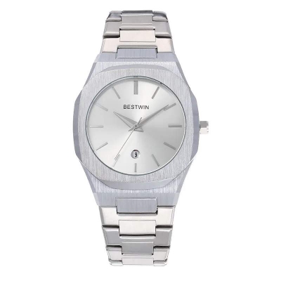 Picture of Brand BESTWIN Waterproof Quartz Men's Watch Calendar Men's Watch Wholesale Watch Fashion - White