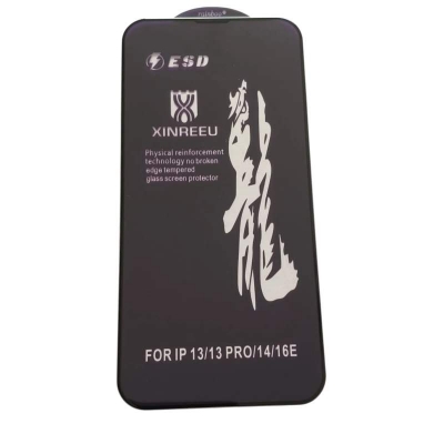 Picture of rainboo glass protector FOR iPhone 13, 13 Pro, 14, and 16E models - Black
