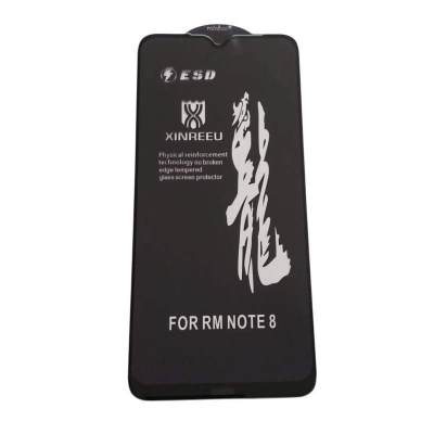 Picture of rainboo glass protector FOR redmi note 8 - Black