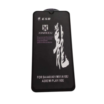 Picture of rainboo glass protector FOR model Samsung Galaxy SA A40/A01/M01/A10E/A20E/MI PLAY/9SE - Black