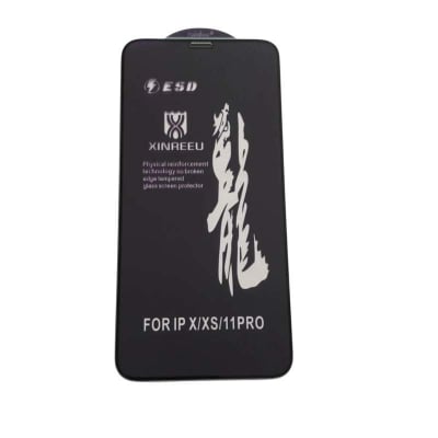 Picture of rainboo glass protector FOR model iPhone X, iPhone XS, and iPhone 11 Pro - Black