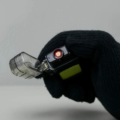 Picture of Rechargeable multifunctional keychain light, electric wire lighter, portable light, windproof lighter