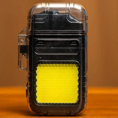 Picture of Rechargeable multifunctional keychain light, electric wire lighter, portable light, windproof lighter