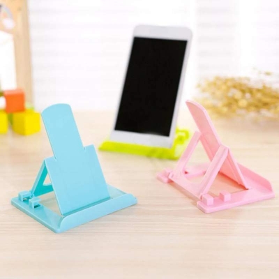 Picture of Universal Folding Cell Phone Support Plastic Holder - Multi Color- mobile Stand - Multicolor