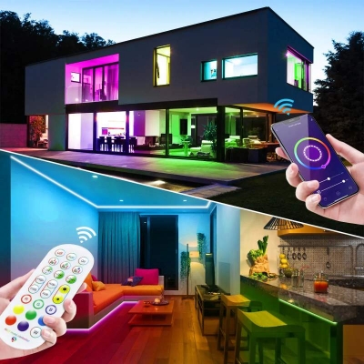 Picture of 5V USB RGB Neon LED Strip 5M RGB Neon Light work for Bluetooth or Tuya Smart Life APP Alexa and Remote control 5V USB RGB Neon LED Strip 5M RGB Neon Light work for Bluetooth or Tuya Smart Life APP Alexa and Remote control - Multicolor