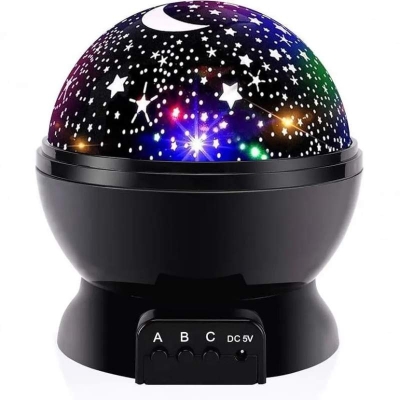Picture of Star Master Rotating Starry Sky Light,Colorful Night Lights Projector Children Kids Baby Sleep Lighting Sky Star Master Projection Lamp Led Projection Home Decor - Table Lamp - Black