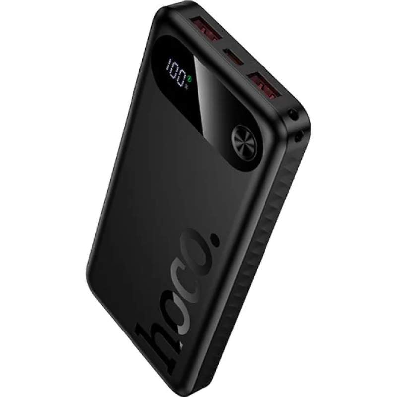 Picture of HOCO | J154 Victorious 10000mAh Power Bank | 22.5W Fast Charge + PD 20W | 3 Outputs (USB-A×2 22.5W, Type-C 20W) | Type-C 18W Input | LED Digital Display | For Android & iPhone - Black
