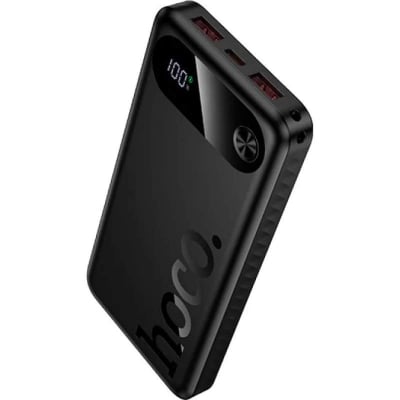 Picture of HOCO | J154 Victorious 10000mAh Power Bank | 22.5W Fast Charge + PD 20W | 3 Outputs (USB-A×2 22.5W, Type-C 20W) | Type-C 18W Input | LED Digital Display | For Android & iPhone - Black