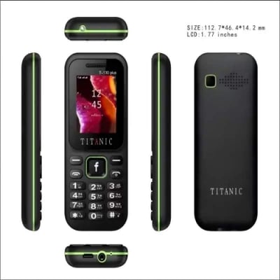 Picture of Titanic T-130 Plus 1.8-inch display Dual SIM feature phone - Black