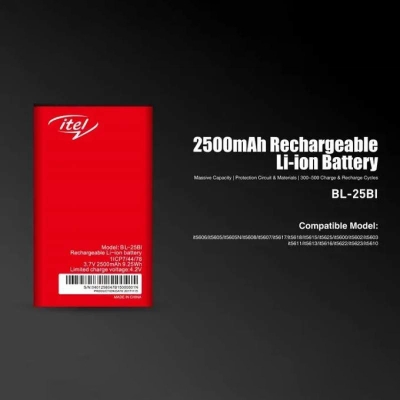 Picture of itel 25Bi /5600/ 5616,/5606/ 5602/5622 Mobile Battery-2500mAh