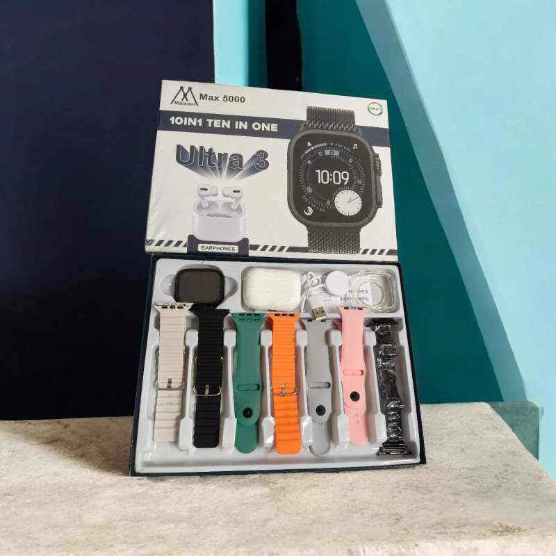 Picture of smart watch max5000 ultra 3.10in1 whith buds - Multicolor