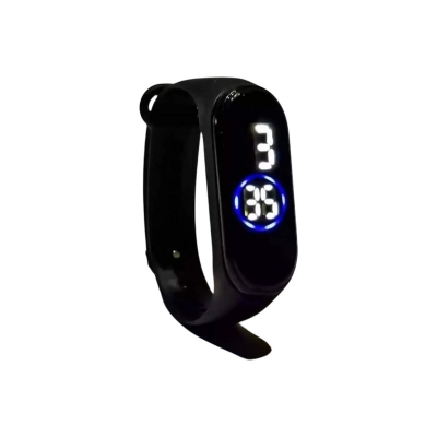 Picture of Led Sports Watch 30M Waterproof,Fshion Led Watch For Men,Silicon New Touch Watch - Black