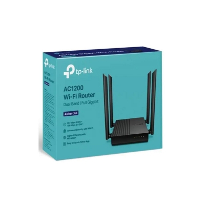 Picture of TP-Link Archer C64 AC1200 Dual-Band Gigabit WiFi Router - Black