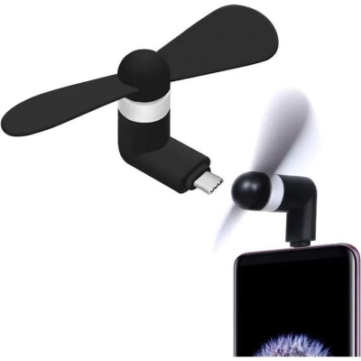Picture of Type C Mini USB Phone Fan for Mobile phone - Black