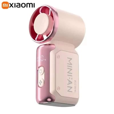 Picture of Hand Small 199 Gears Portable Handheld Fan Rechargeable Adjustable Speeds Turbo Fan Speed Wind Ultra Silent Small Electric Fan Desktop
