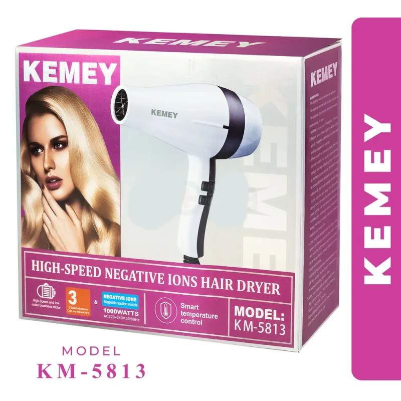 Picture of kemey km 5813 Professional Hair Dryer - Multicolor